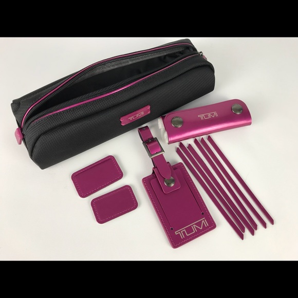 Tumi | Other | Tumi Accent Kit Metallic Pink And Black